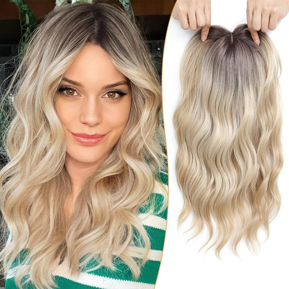 💖 Final Hours –🌷2026 New Lightweight & Breathable Wavy Hair Topper