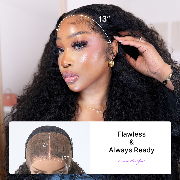 💖 No Glue, No Hassle – Natural Wavy & Braided Wigs