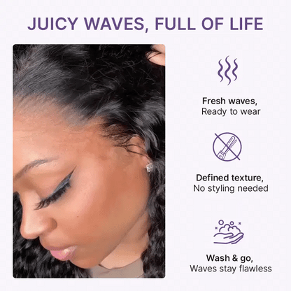 💖 No Glue, No Hassle – Natural Wavy & Braided Wigs