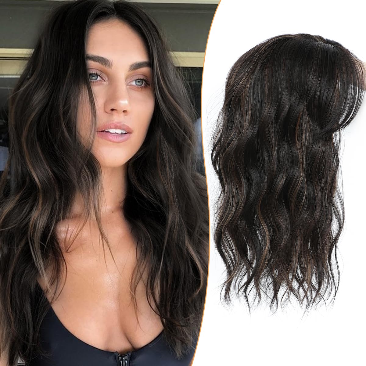 💖 Final Hours –🌷2026 New Lightweight & Breathable Wavy Hair Topper