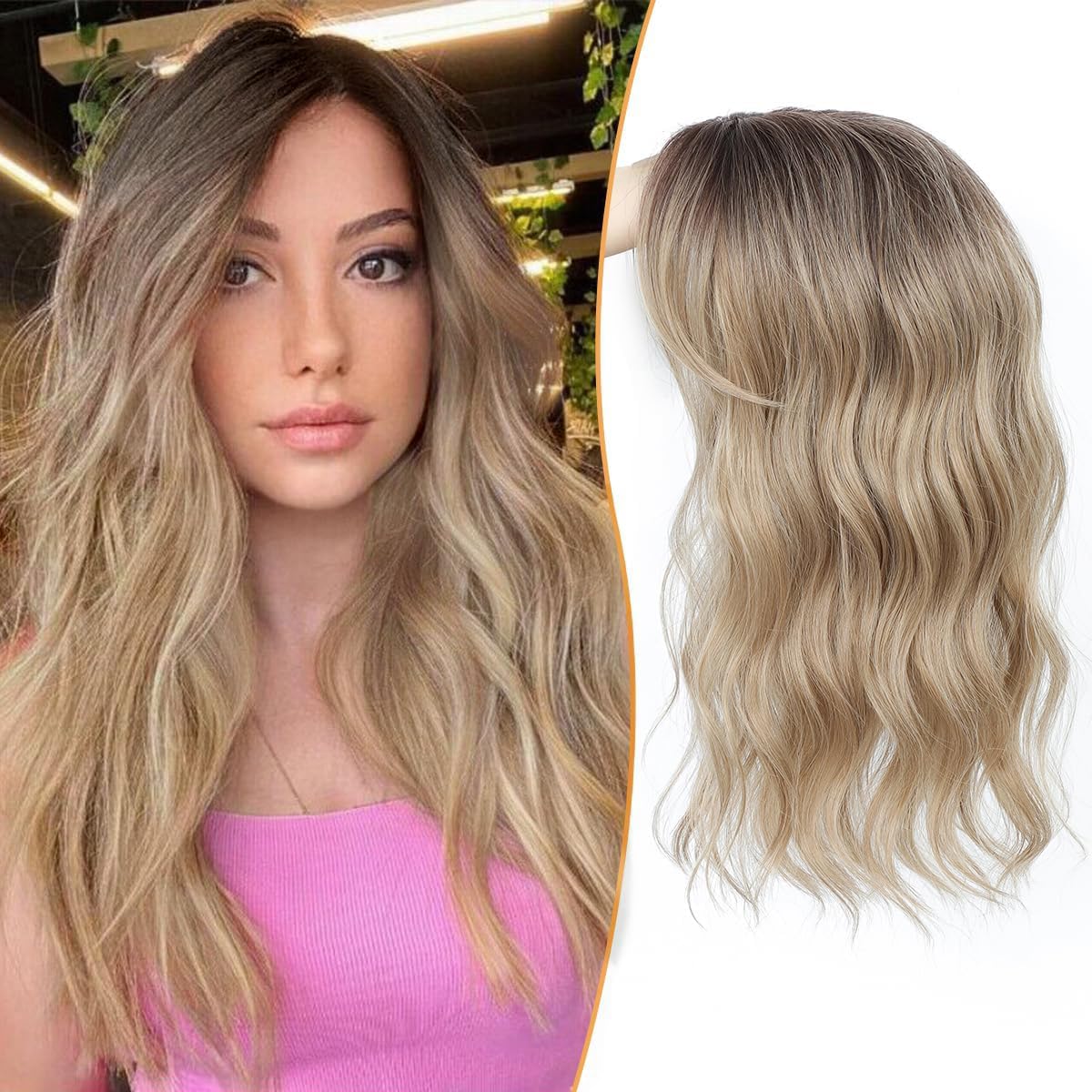 💖 Final Hours –🌷2026 New Lightweight & Breathable Wavy Hair Topper