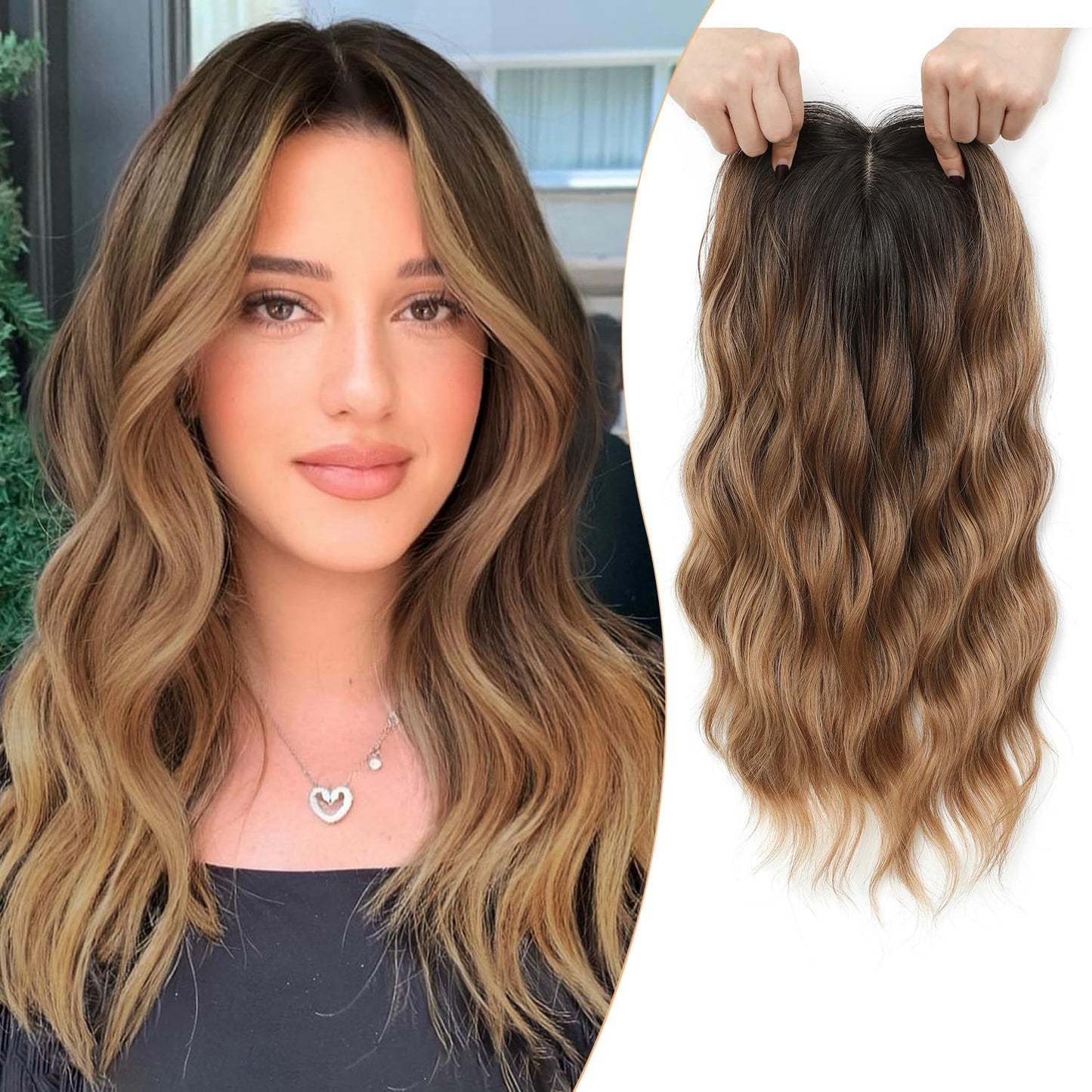 💖 Final Hours –🌷2026 New Lightweight & Breathable Wavy Hair Topper