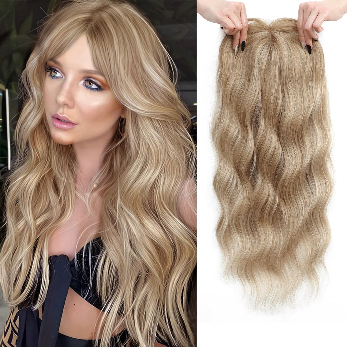 💖 Final Hours –🌷2026 New Lightweight & Breathable Wavy Hair Topper
