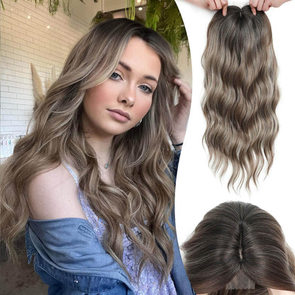 💖 Final Hours –🌷2026 New Lightweight & Breathable Wavy Hair Topper