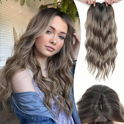 💖 Final Hours –🌷2026 New Lightweight & Breathable Wavy Hair Topper