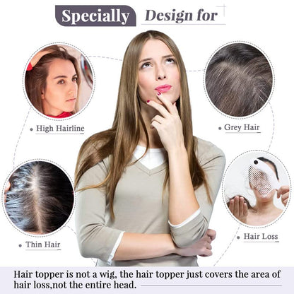 💖 Final Hours –🌷2026 New Lightweight & Breathable Wavy Hair Topper