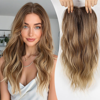 💖 Final Hours –🌷2026 New Lightweight & Breathable Wavy Hair Topper